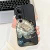 For Vivo V50 Lite Case Liquid Soft Silicone Fashion Newest Painting Back Cover For VivoV50lite V 50 5G Matte Phone Cases
