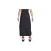 Nike Sportswear Logo Elastic Hem Casual Long Skirt Women skirts Black FV4970-010