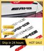 DHP3  New 2025 Hot AMG Logo Car Tail Trunk Auto Emblem Sticker Accessories For Mercedes Benz Brabus Smart Maybach W204 GLC CLA W205 W2