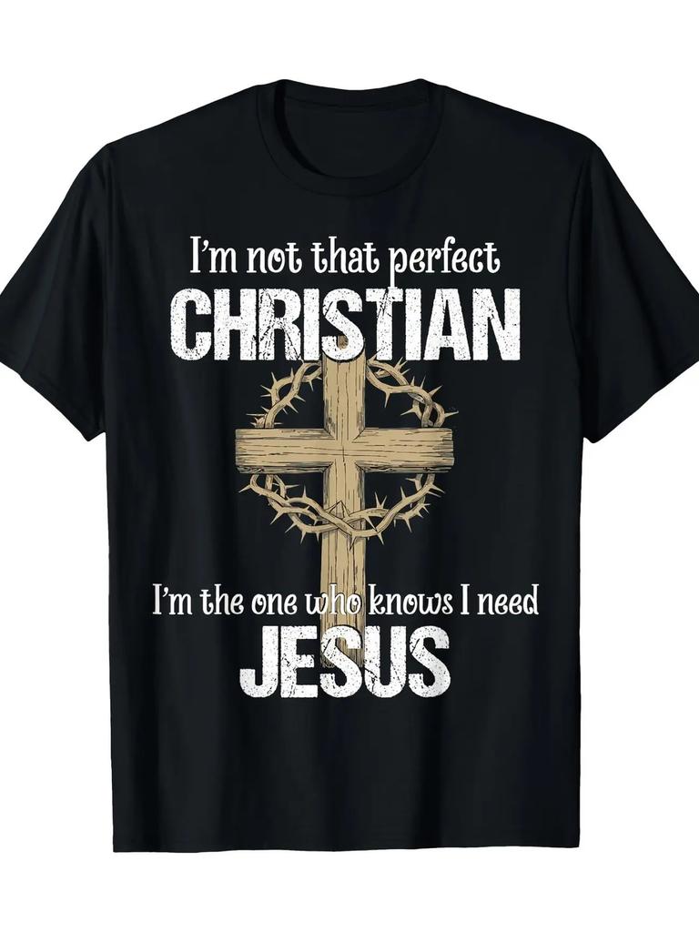 I'm Not That Perfect Christian Graphic Tee T-Shirt
