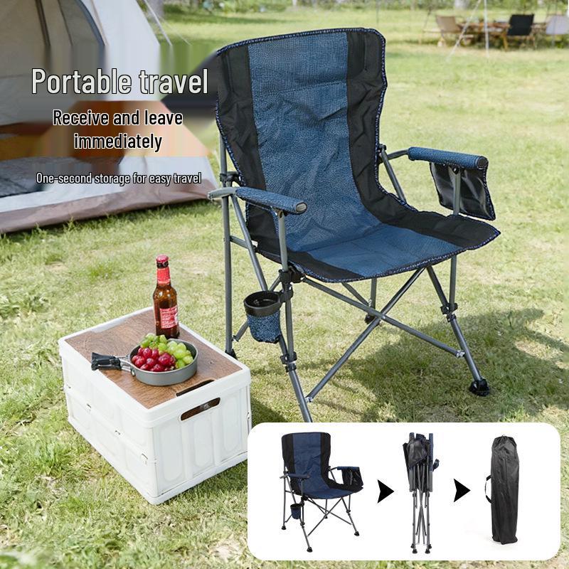 Portable Outdoor Folding Sea Dog Camping Chair with Armrests