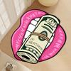 Sexy Lips Money Carpet, Durable And Easy-To-Clean Indoor/Outdoor Entry Mat, Bedside Rug For Bedroom Home Decor