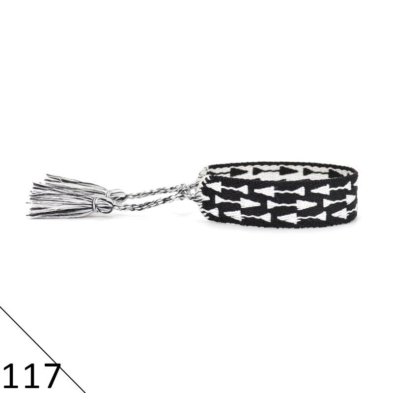 Ethnic Style Hand-Woven Polyester Tassel Bracelet