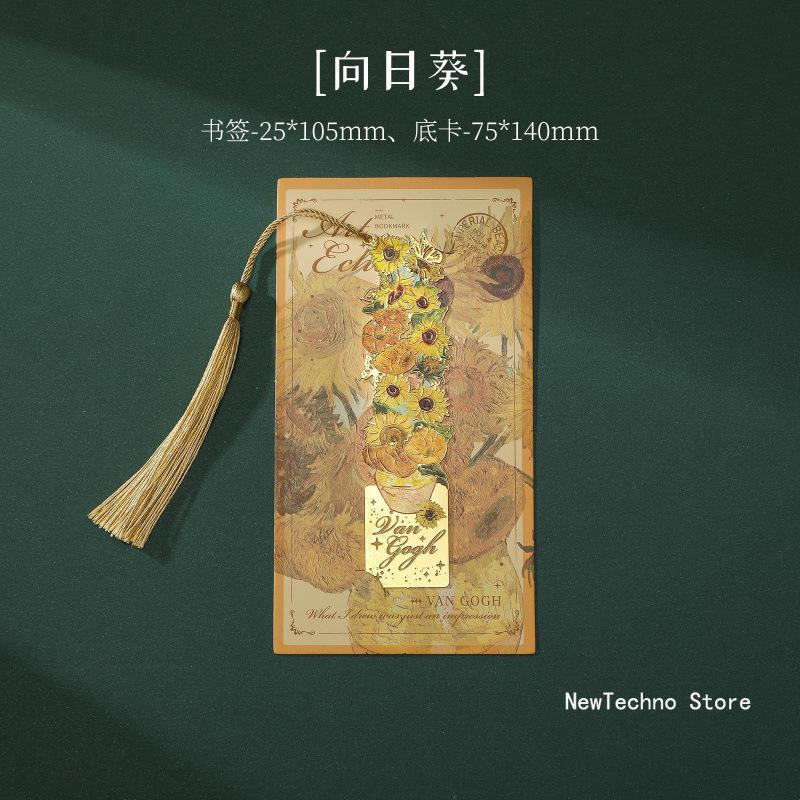 2026 Vintage Painting Metal Bookmark Hollow Bookmark With Long Tassel For Book Club Readers Friends Teachers Students