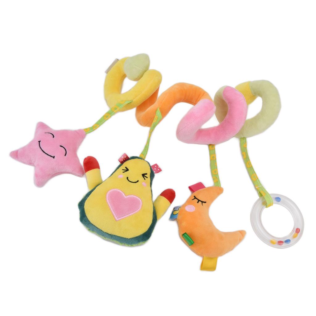 Baby Spiral Wrap Crib Bed Toy Cartoon Cute Stroller Car Seat Hanging Plush Rattle Toy