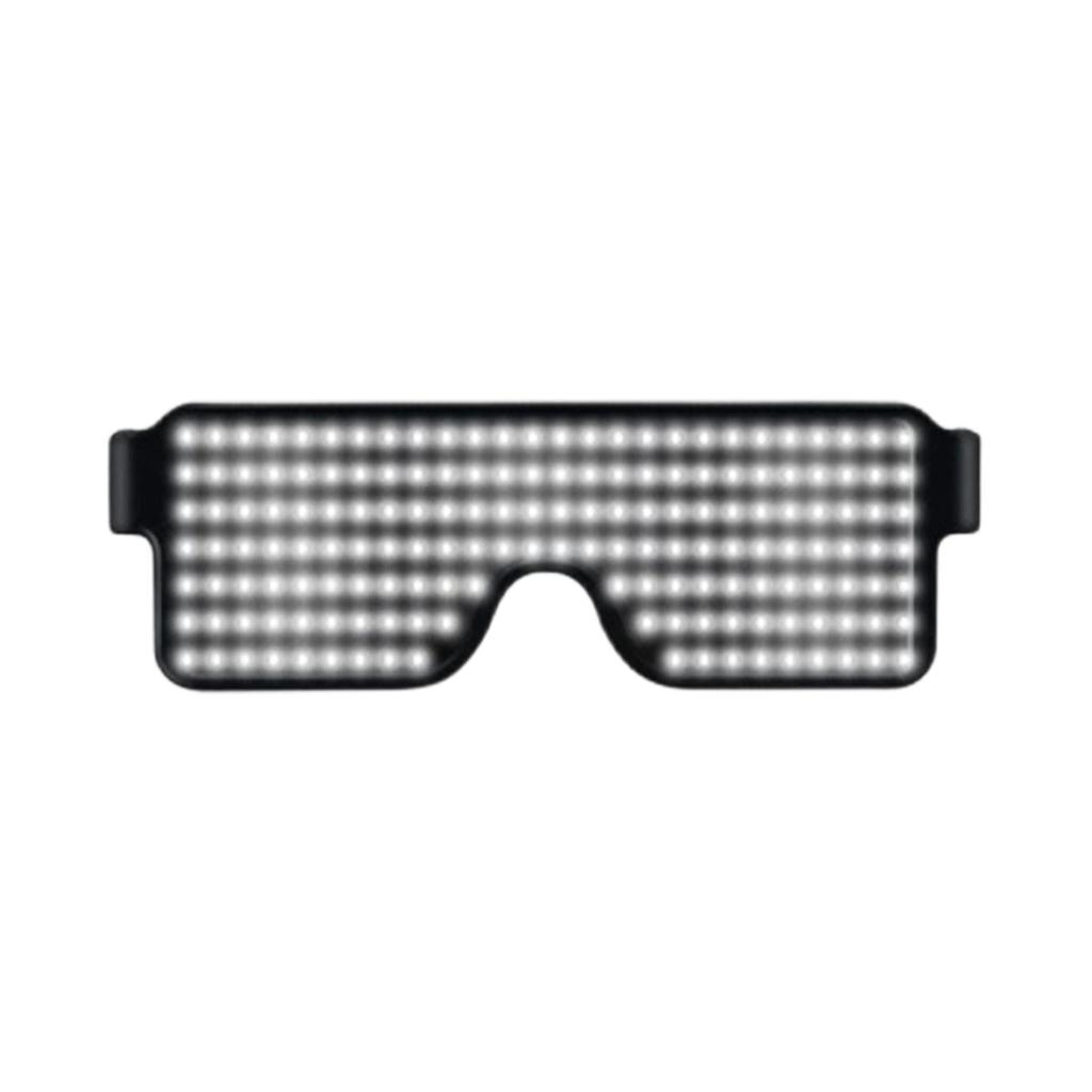 LED Light-up Glasses With Patterns, Rechargeable And Reusable, Perfect For Parties And Festive Occasions.