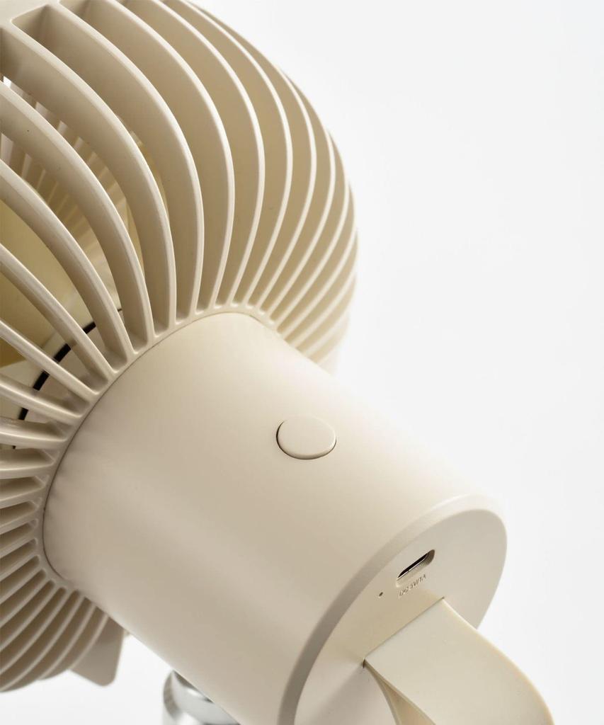 BRUNO Portable Tripod Fan, Blue-Green, Compact Mini Fan for Indoor Use, Picnics, Camping, Rechargeable, Tripod Included, 4-Level Airflow Adjustment,