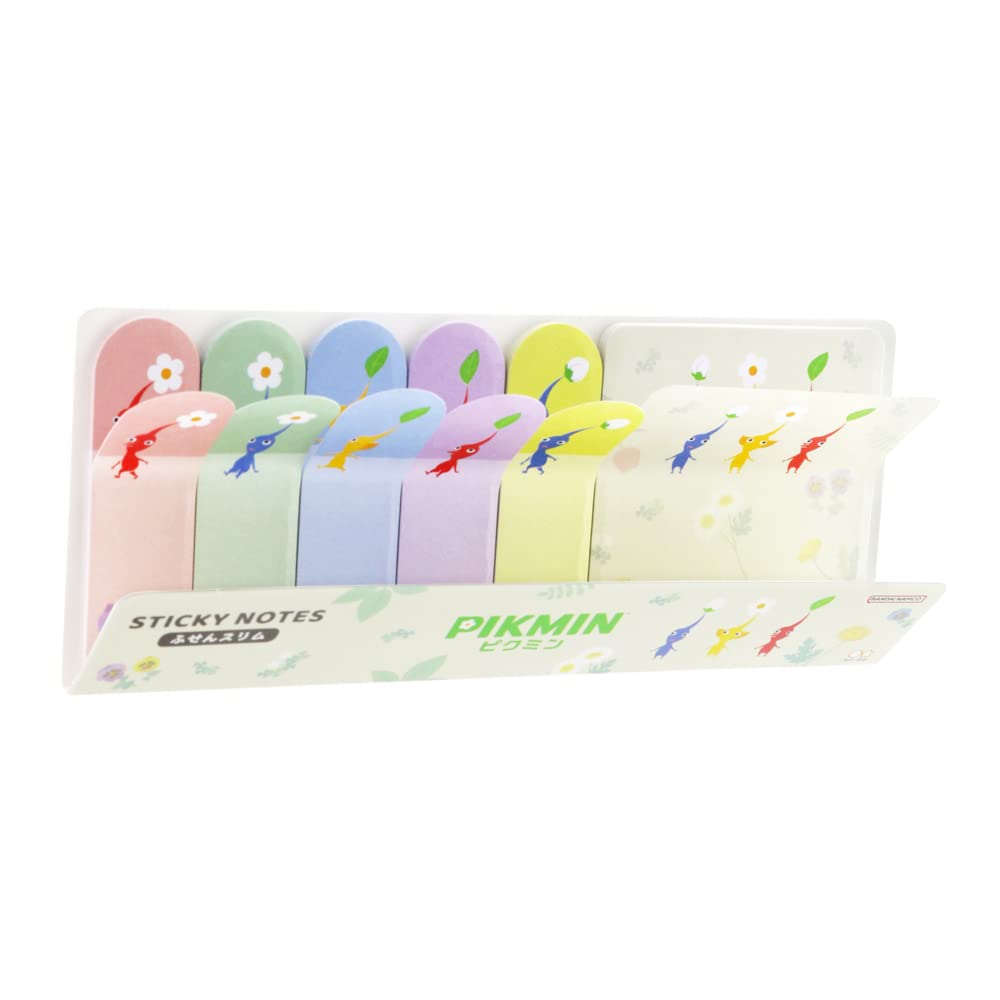 Sunstar Stationery Pikmin Sticky A S2837595 Notes, Slim, Pattern,