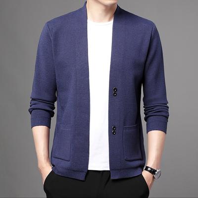 Cardigan da uomo primaverili e autunnali, maglioni, maglioni casual, giacche trendy ampie e versatili, top maglione per giovani e persone di mezza età