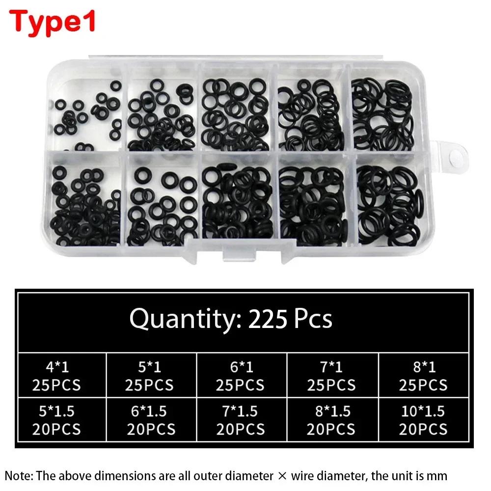 O Ring Assortment Kit Rubber Washer Orings 24 Sizes Pressure Washer O Ring Kit for Faucet Hose Car Air Gas Plumbing Sealing