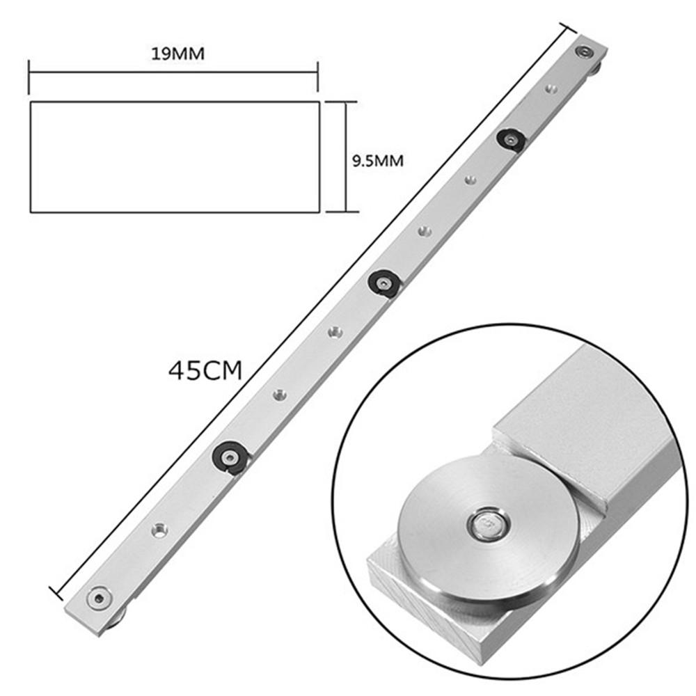 300/450mm Aluminum Alloy Rail Miter Bar Slider Table Saw Gauge Rod Miter T-tracks Slot Woodworking DIY Workbench Miter Bar