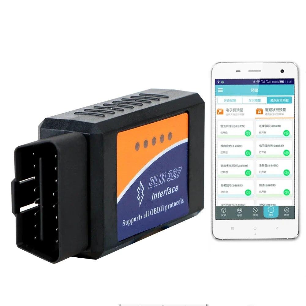 ELM 327 V2.1 OBD2 Čtečka kódů Bluetooth ELM327 OBDII Auto příslušenství OBD2 Nástroje pro diagnostiku automobilů Skener Univerzální