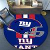 New York Logo Round Rug for Livingroom,Bedroom, Palyroom, Chair Rug, Area Rug, Circle Carpet, Large Size Fan Christmas Gift