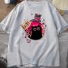 Bottled Evil Black Cat Tshirt Trendy Cotton Summer Tshirt Loose ShortSleeved Cat Design Clothes Unisex WOMEN Streetwear Clothes