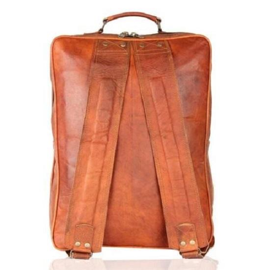 Leather Backpack Bag Rucksack Messenger Laptop Satchel Genuine Vintage Suitcase