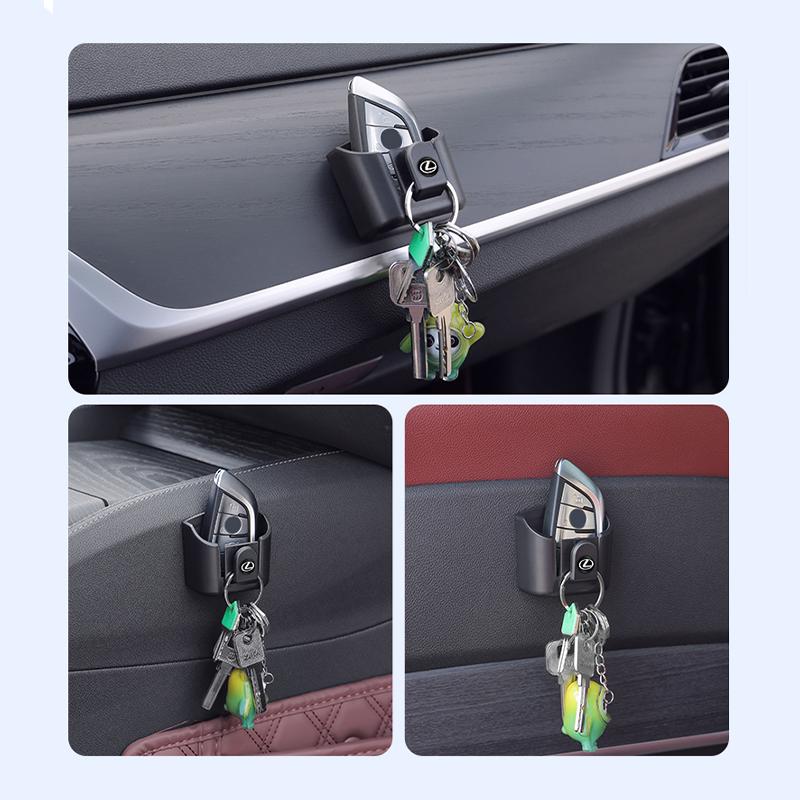 AIO1 Car keychain/Car Key Storage Box Organizer Auto Dashboard Sunglasses Card Holder Clip For Lexus LS LC IS350 ES300 GS350 CT200h.