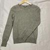 Used 100% Cashmere Crew Neck Knit Long Sleeve Gray M