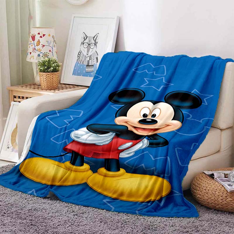 Cartoon Mickey Minnie Mouse Blanket Soft Warm Flannel Throw Fluffy Bed Blanket New Born Winter Blanket Luxury Gifts