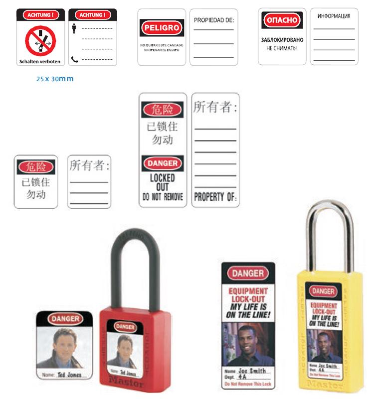 Safety Lockout Padlock 38mm Nylon Shackle Engineering Plastics OSHA LOTO Hazardous Energy Isolation Keyed-Different Keyed-alike