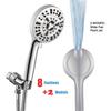 Handheld Shower Head,3pcs Set Showerheads with High Pressure,10 Function Adjustable Shower Heads