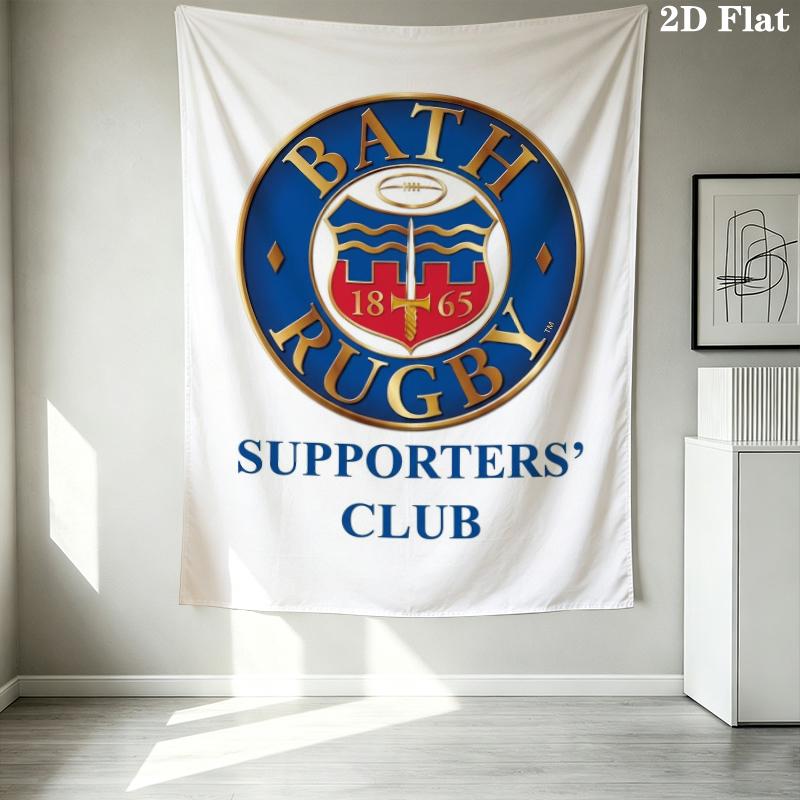 Bath Rugby Wall Tapestry Aesthetic Wall Hanging Printed Fabric Blanket Decorative Tapestries For Bedroom Living Room Home Decor
