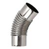 Stove Pipe Elbow 7.5cm Diameter Stainless Steel Flue Extension Elbow Chimney for Outdoor Camping Wood Stove 45 Degree