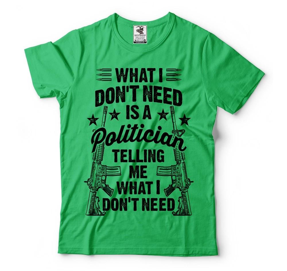 2nd Amendment Shirt Pro Gun Shirts USA Patriotic Tee Gun Rifles Tees For Dad Unisex T-Shirt XXL