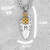 Nordische Runen Odins Speer Halskette Herren Goldfarbe Edelstahl Pfeilspitze Anhänger Valknut Talisman Männlicher Wikinger Schmuck Geschenk
