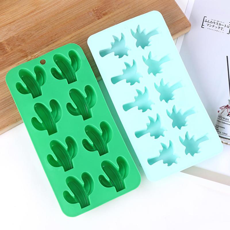 Gummy Pineapple Cactus Penguin Coconut Tree Chocolate Silicone Mold Diy Fondant Candy Ice Cube Tray Kitchen Baking Tool