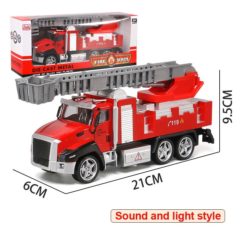 

1:64/48/42 Модель игрушечного автомобиля из сплава, литого под давлением, инженерный подъемник, спасательная пожарная машина, серия игрушечных автомобилей, инерционные автомобили, детские подарки B98-1
