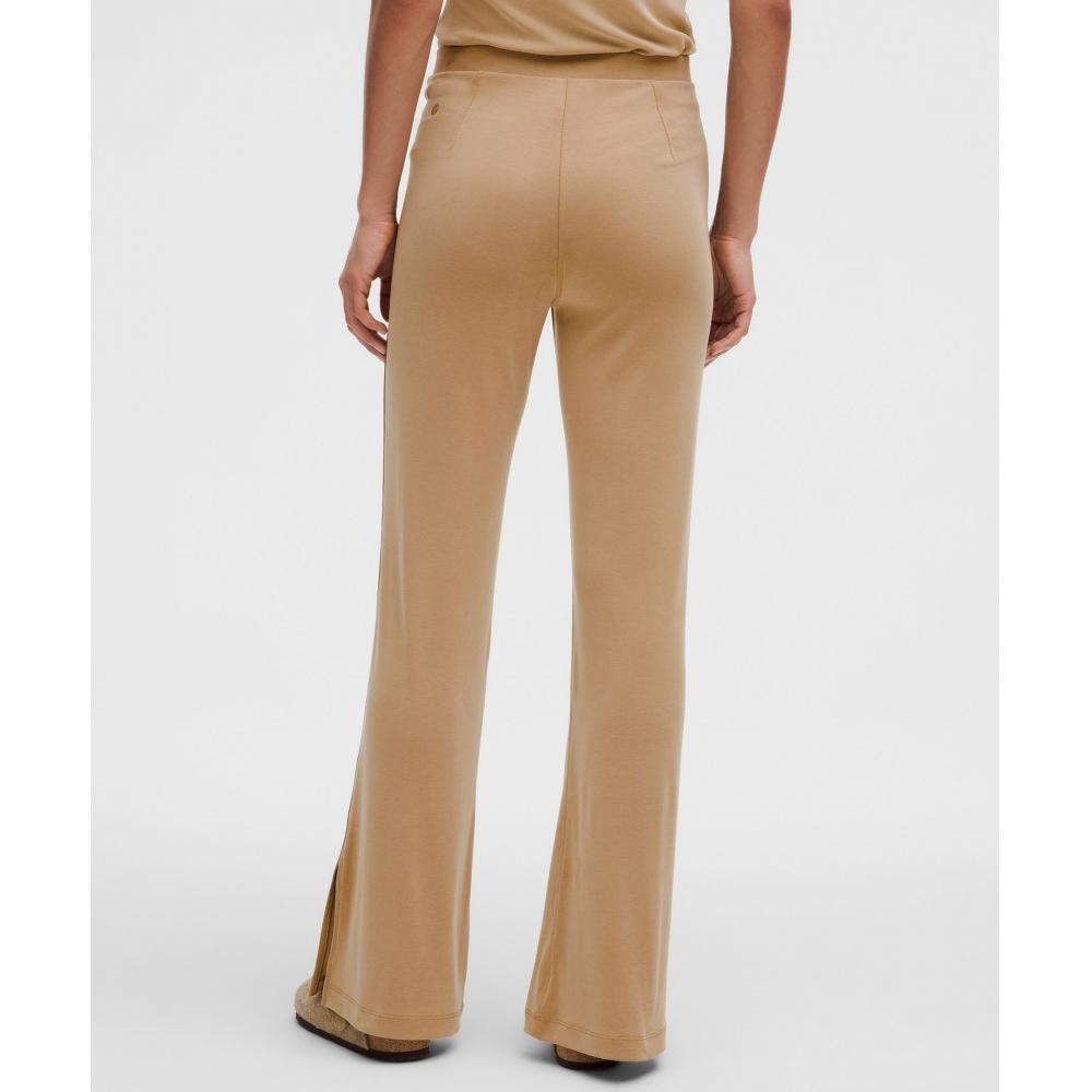 Lululemon Drapey Softstreme Flared Pant Filbert Tan