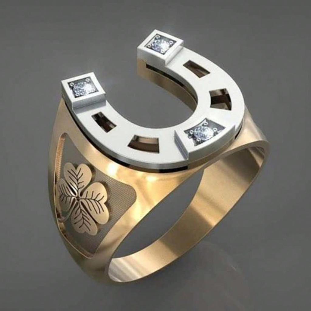 1 Exquisite Patterned Ring, Vintage and Fashionable Clover Ring, Suitable for Daily Wear and Gift Giving