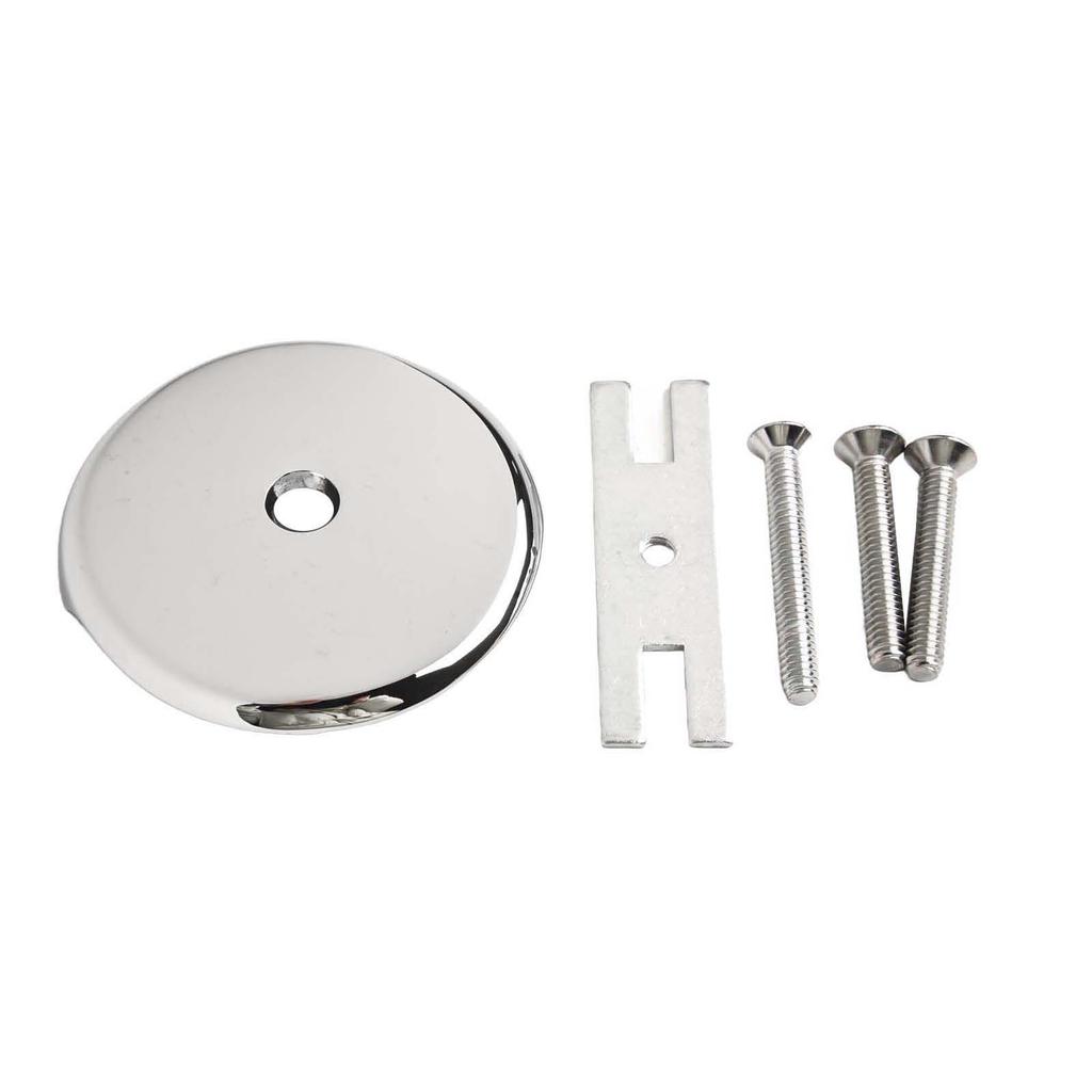 1 Set Single Hole Bathtub Drain Overflow Panel With 3 Screws Drain Overflow Panel Bathtub Accessories