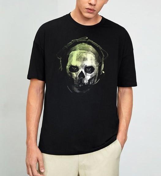 Call of Duty Ghost Skull Portrait Video Game T-Shirt S-3XL S