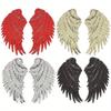 1 Pair Fashion Large Sequins Wing Patch for Clothing Applique for Jeans DIY Accessories Cute Sew On Patches