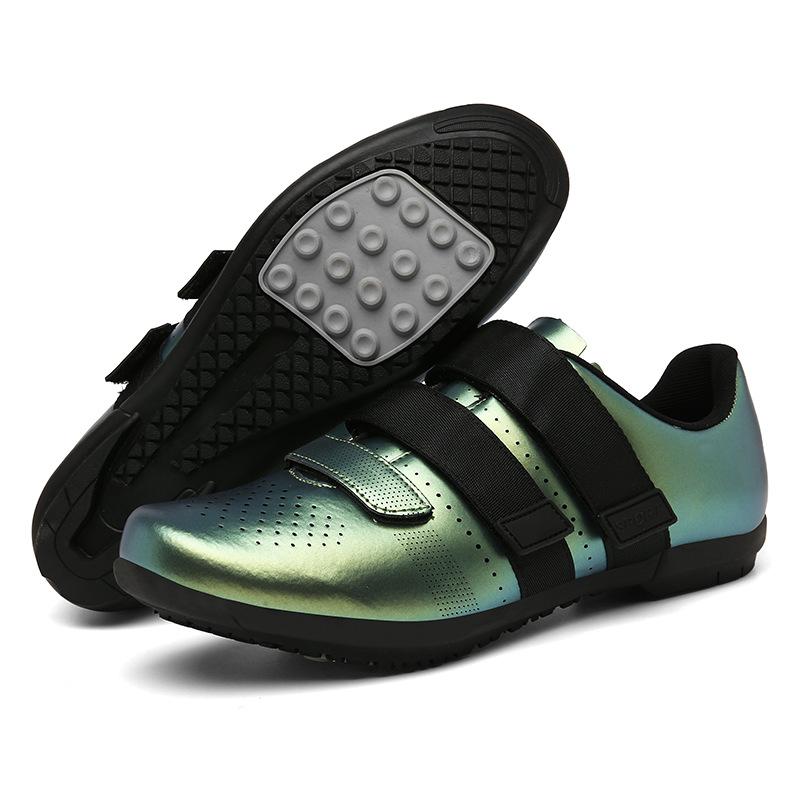

Cycling Shoes Unisex with Dual Velcro - Air Permeable Upper Slip-Resistant Outsole Lightweight for Outdoor Biking & Training 45