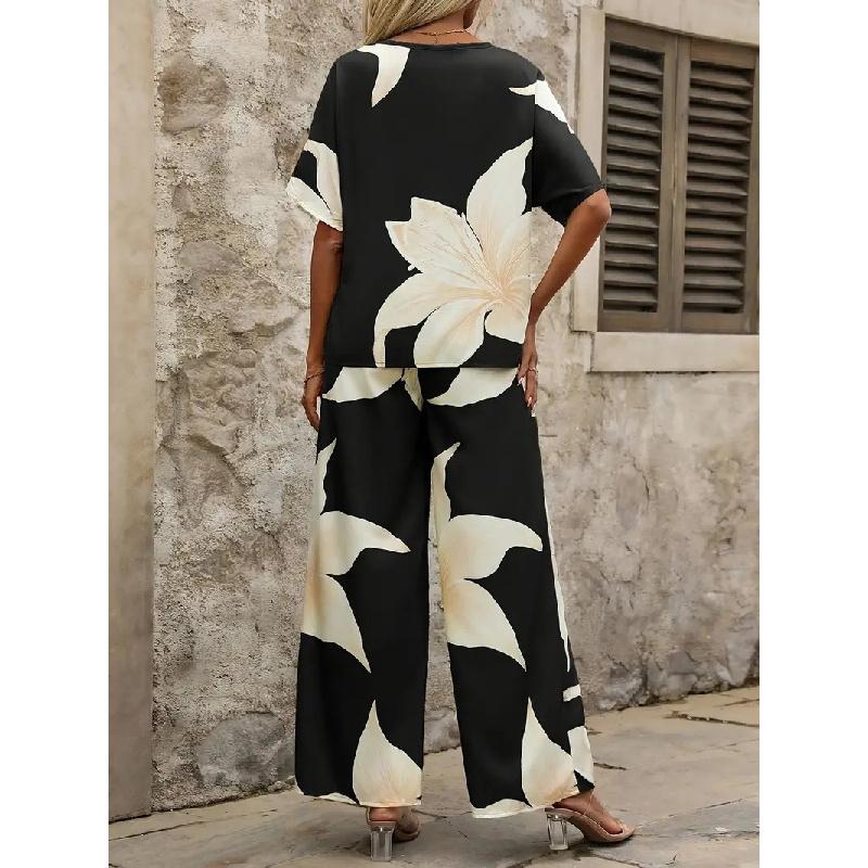 2026 New Spring/Summer Women's Fashion Casual Printed Ladies' Suit