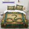 Legendary Mural Pattern Bedding Quilt Set Quilt Cover Pillowcase Home Decoration Birthday Gift (1 * Duvet Cover + 2 * Pillowcase, Without Core)