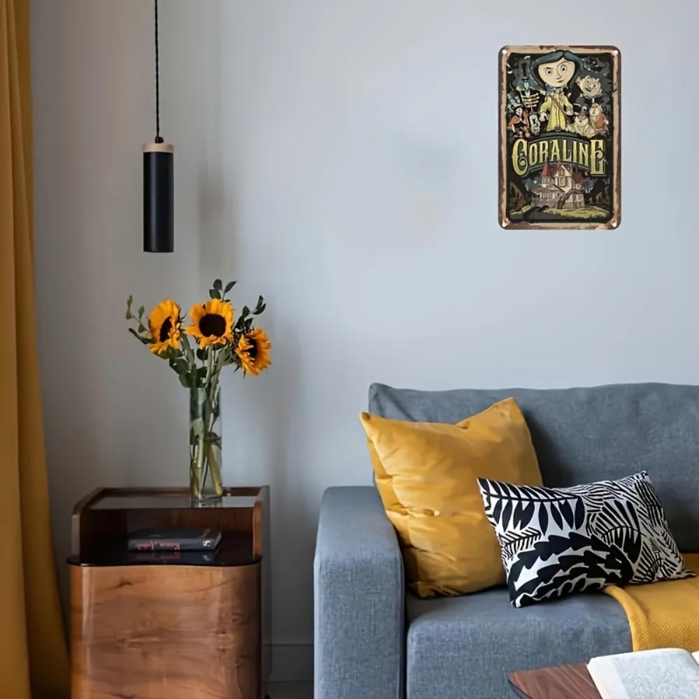 Анимационный фильм «Кэролайн» Винтажный металлический знак — фото 4