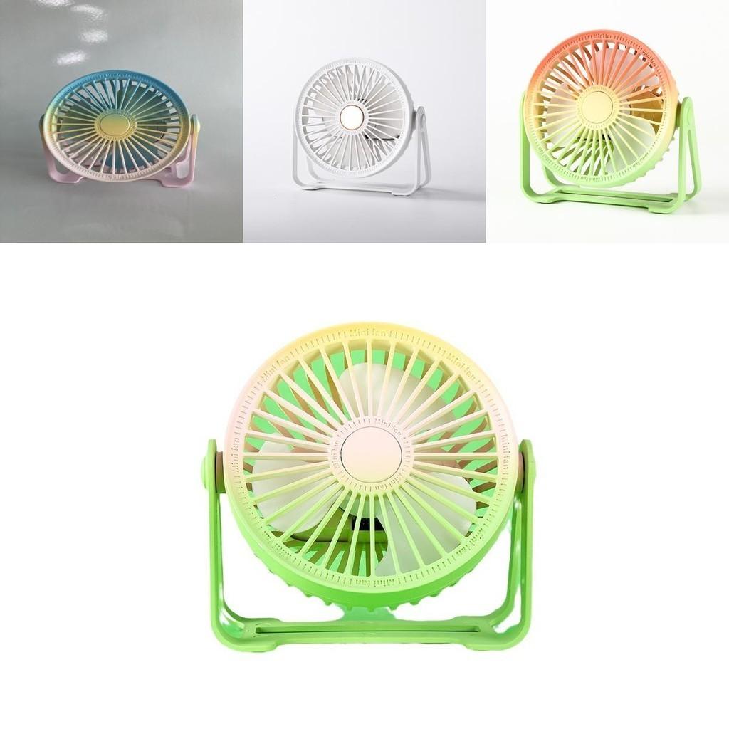 New Mini Usb Fan Color Changing Portable Desktop Fan With Built-in Battery Ideal For Students Dormitories Characters)