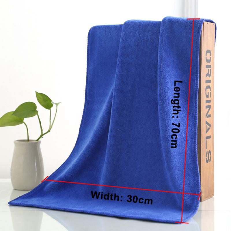 30x70 CM Autowasch-Mikrofasertuch Autoreinigungs-Trockentuch Säumen Autopflegetuch Detaillierung Autowäsche Blau Lila/Grau