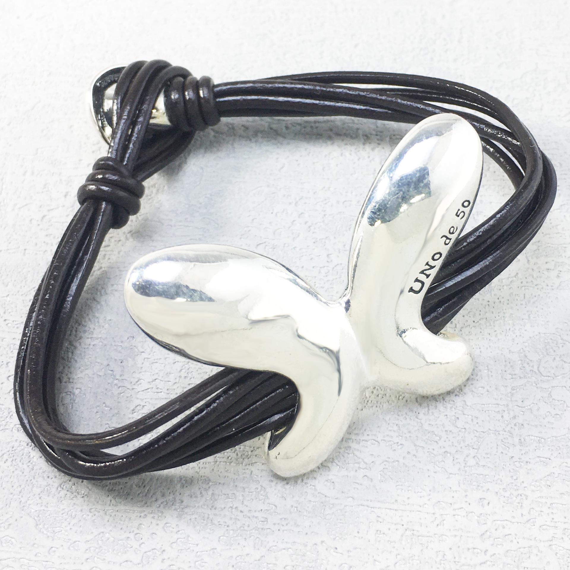 2024 UNOde50 Exquisite Women s Leather Butterfly Bracelet - Best-Selling Romantic Jewelry Gift