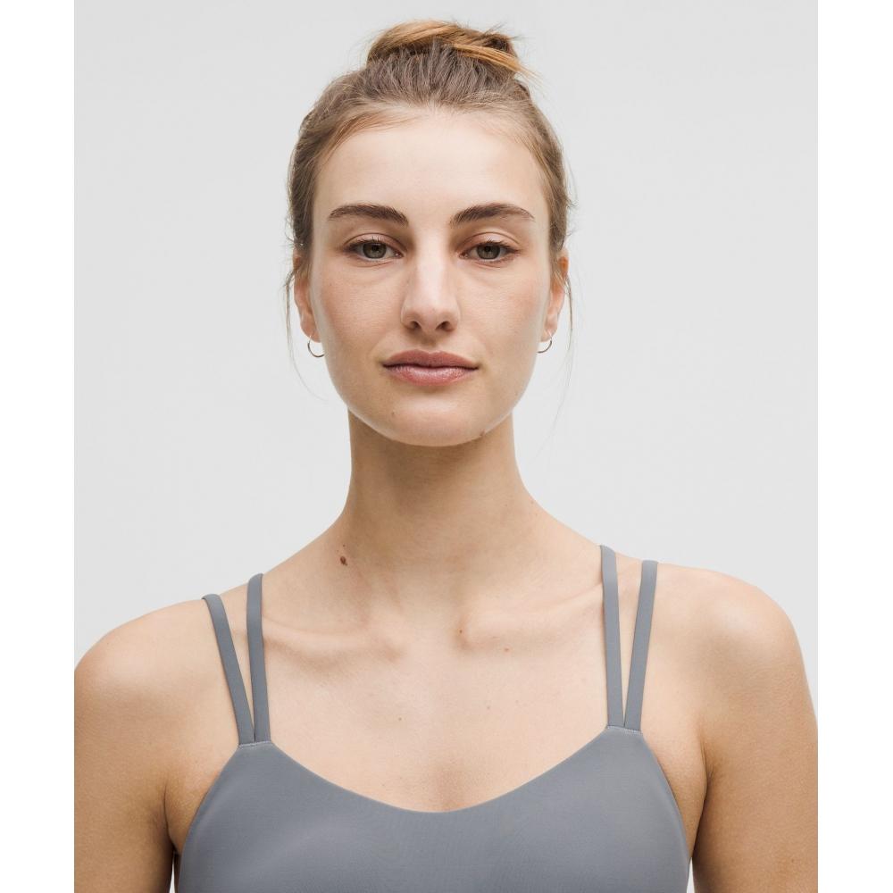 Lululemon Como uma nuvem BrA Light Support BC Cup solAr Cinza