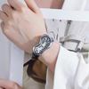 New Y2k Fashion Creative Men Women Melted Twisted Watches Luxury Streetstyle Irregular Shape Dial Unique Design Quartz Watch