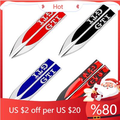 2026 New For VW VOLKSWAGEN Metal Sticker GTI Fender Side Emblem for VW Golf 2 3 4 5 6 7  GTI MK2 MK3 MK4 MK5 MK6 MK7 MK8 Fender