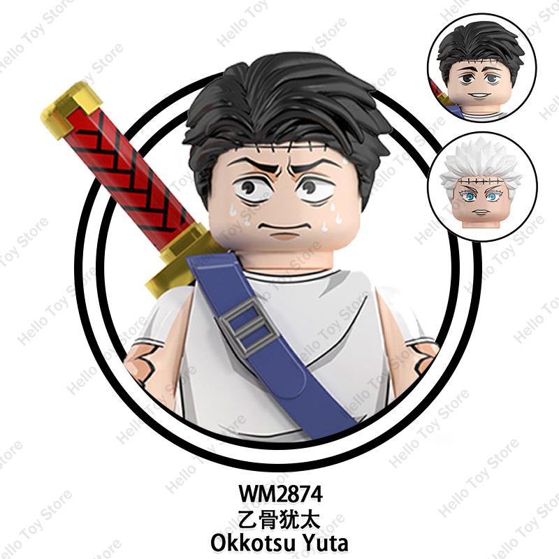 Jujutsu Kaisen Hot Anime Mini Acion Figures Satoru Gojo Model Classic Cartoon Building Blocks Itadori Yuji Dolls Bricks Toy Gift