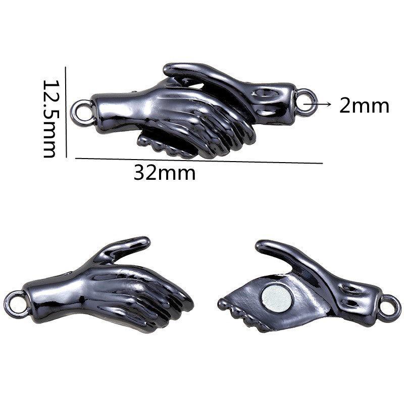 Cylindrical Magnetic Couple Bracelet & Hair Rope with DIY Buckle