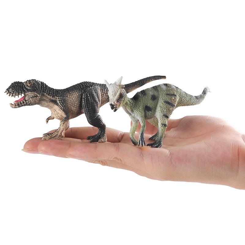 Dinosaur Model Set: Sharktooth Dragon, Pachycephalosaurus, Dilophosaurus, Oviraptor, Styracosaurus, T. Rex, Megalosaurus Plastic Toy