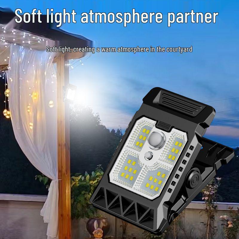 Solar-Powered Outdoor Waterproof Wall Light with Human Motion Sensor