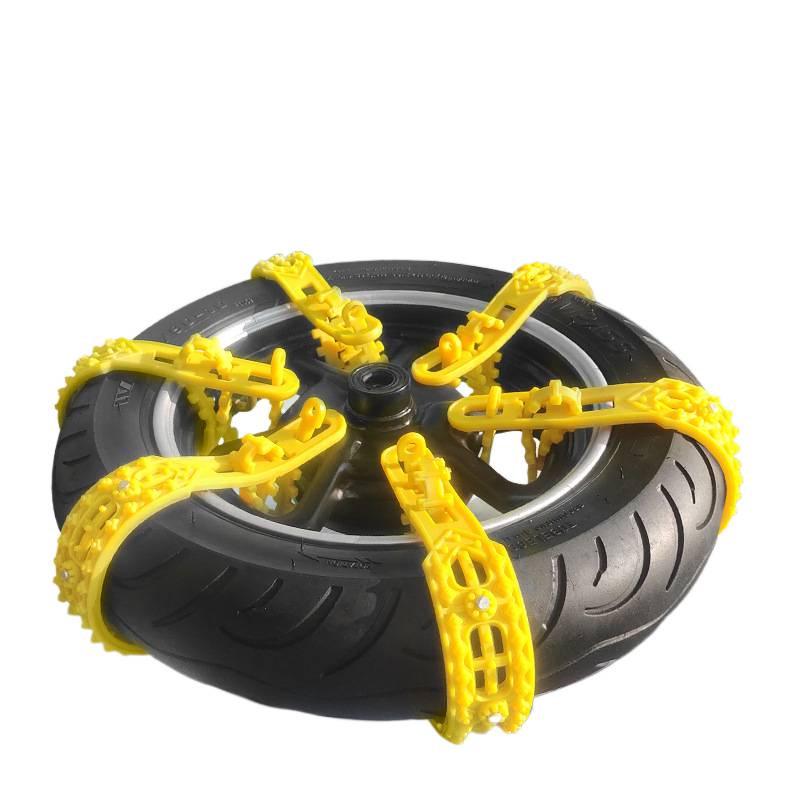 Electric & Motorcycle Tire Anti-Skid Chains: New Thickened Winter Style for Snowy Weather